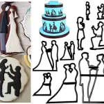 9 Pcs Wedding Couple Silhouette Cutter Set