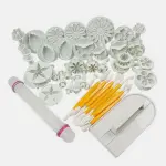 46 Pcs Fondant Decorating Tools & Cutter Set
