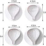 4 Pcs Hot Air Balloon Plunger Cutter Set