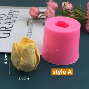 3D Tulip Flower Silicone Mould (small)