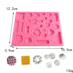 Candy & Waffle Dessert Silicone Fondant Mould