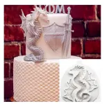 Detailed Dragon Silicone Fondant Mould