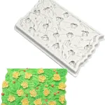 Flower Leaf Cluster Texture Silicone Fondant Mould