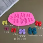 7 Cavity Bow Silicone Fondant Mould