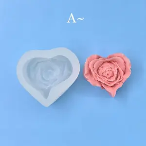 Heart Rose Petal Silicone Mould (Small)