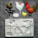 Chicken Nest Hen Farm Silicone Fondant Mould