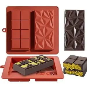 Deep Kunafa Chocolate Silicone Mould (Style 1)