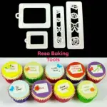 4 Pcs Gift Tag Theme Plunger Cutter Set